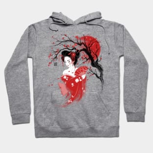 Red geisha Hoodie